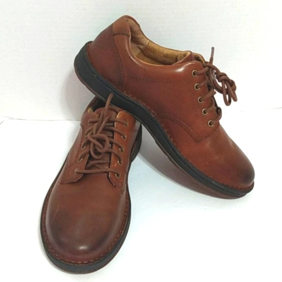 BORN BROWN LEATHER LACE UP LOAFERS NWT SIZE 8 - Picture 14 of 16